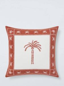 Подушка Palm Border для дома и улицы John Lewis, Cayenne