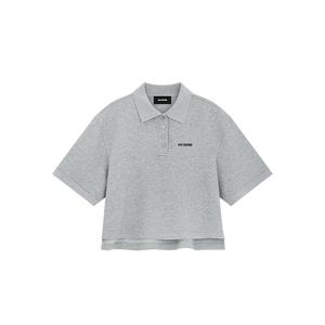 Поло с логотипом WE11DONE, серый