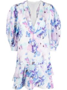 IRO платье Oslona с цветочным принтом, синий