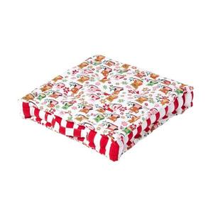 Подушка на сиденье Homescapes Eule, 50x10x50 см, красный