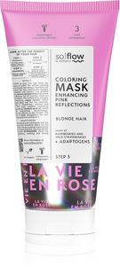 Окрашивающая маска для светлых волос интенсивно восстанавливает связи между волосками. So!Flow, atspalvis pink 200 мл