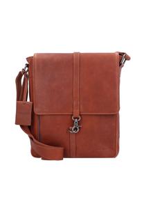 Антикварная кожаная сумка-мессенджер Avery 28 см BURKELY, цвет Cognac