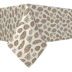 Квадратная скатерть, 100% полиэстер, 54x54 дюйма, Vintage Winter Pines