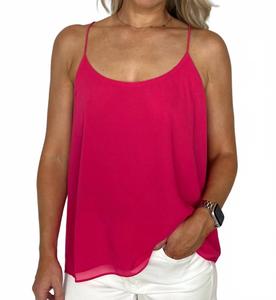 Спортивный майка-борцовка с открытыми плечами в ярко-розовом цвете STACCATO