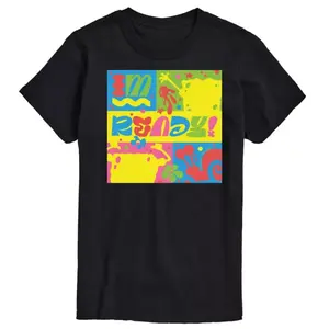 Мужская футболка с принтом «Я готов» в стиле Губки Боба Квадратные Штаны Nickelodeon, черный