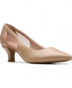 Женские туфли-слипоны Kepley Cora Clarks, Warm Beige Leather