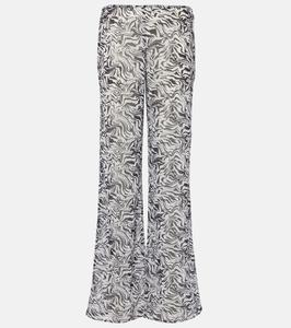 Брюки с низкой талией и принтом зебра Bananhot, Zebra