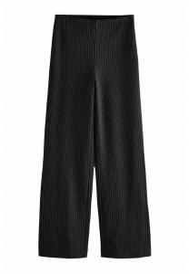 Брюки Next SMOOTHING PONTE WIDE LEG -REGULAR FIT, Black Pinstripe/Black