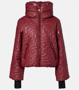 Солария стеганая пуховая лыжная куртка Goldbergh, Vino Rosso