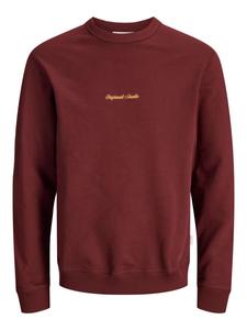 JACK & JONES Свитшот 'JORNorrebro' в винно-красном цвете