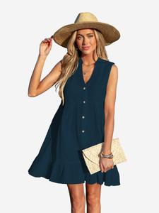 Пляжное платье Cupshe, темно-синий