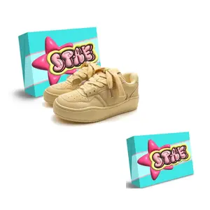 STAE Женские противоскользящие износостойкие низкие скейтерские кроссовки с коробкой желтые, цвет Yellow