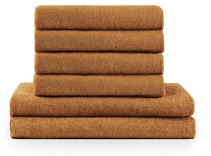 Банное полотенце Blumtal Krydda 6-teilig, коричневый - 70 x 140 см - количество предметов в наборе: 6