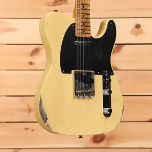 Fender Custom Shop 1950 Double Esquire Relic - Состаренный Nocaster Blonde-R137358