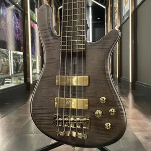 Warwick Custom Shop Streamer Stage I 5 струн (Нирвана Черный Прозрачный Сатин/Золотая Фурнитура)