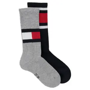 2 пары носков с флагом Tommy Hilfiger, черный