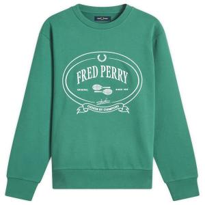 Толстовка «Выбрано чемпионами» Fred Perry, sport зеленый