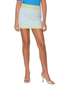 Мини-юбка Мэнди с текстурой А-силуэта Walter Baker, цвет Valley Blue
