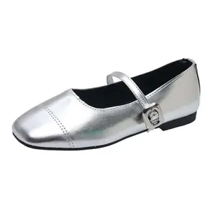 MADALLO Серебряные балетки Мэри Джейн, цвет Silver