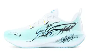 Кроссовки LiNing Wuyue с амортизацией, противоскользящим и износостойким материалом, дышащие, низкие, для прохождения тестов и экзаменов по физической подготовке., riding the waves