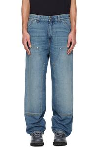 Джинсы Og с двойными коленями Carhartt Work In Progress, синий