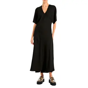 Платье Replay W9211.000.85360 short sleeve midi, черный