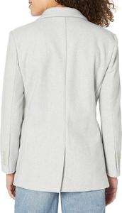 Женский повседневный блейзер Calvin Klein свободного кроя со спущенными плечами, Lt Grey Melange