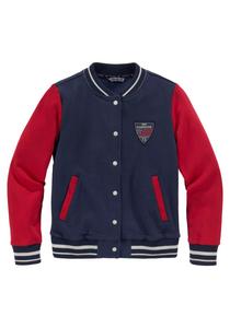 Толстовка с капюшоном на молнии DELMAO, темно-синий