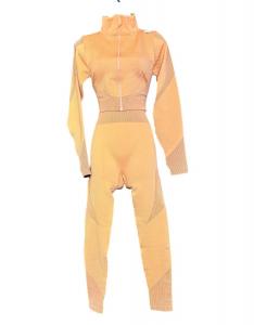 Женский комплект из двух частей укороченных брюк оранжевого цвета Love Poem