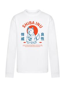 Рубашка F4NT4STIC Japanischer Shiba Inu Hund, белый