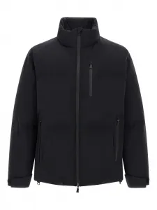 Стеганая куртка с высоким воротником Herno, черный