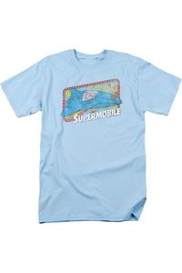 Футболка с коротким рукавом для взрослых DC Comics Supermobile Gildan, светло-голубой