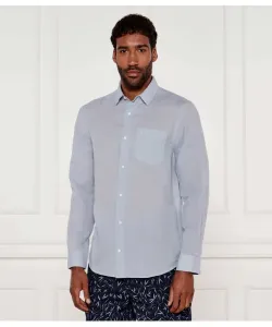 Льняная рубашка Regular fit Calvin Klein, синий