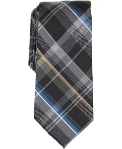 Мужской галстук Brody в классическую клетку Perry Ellis Portfolio, черный