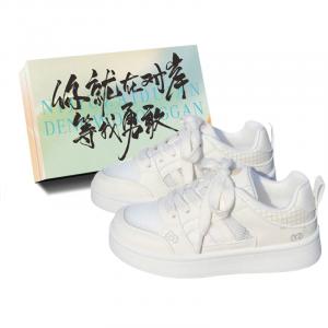 JimiXiong Низкие женские кроссовки белого цвета