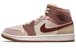 Jordan 1 Mid SE нейтральный Dark Pony Smoky Mauve (женские)