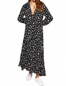 Мали платье в простом цветочном синем Rixo