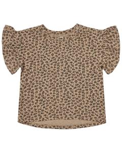 Rylee + Cru Коллективная майка с оборками Rylee + Cru Collective, Cheetah