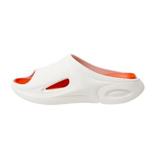 POATS Мужские противоскользящие тихие шлепанцы EVA бело-оранжевые, цвет White Orange