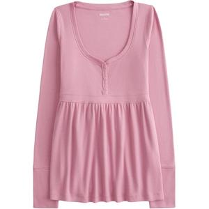 Обычная футболка женская Hollister, розовый