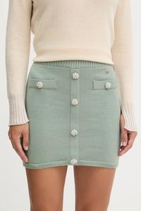 Юбка с добавлением кашемира LEFTERIS Silvian Heach, зеленый