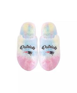 Тапочки для мальчиков и девочек New England Patriots с радужным шрифтом FOCO