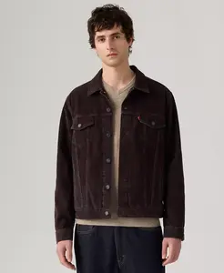 Куртка Levi's Regular-Fit Stretch Denim Trucker, коричневый