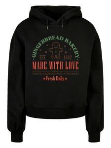 Пуловер F4NT4STIC Oversized Hoody Weihnachten Gingerbread Bakery Collegiate, черный