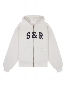 Худи на молнии Sporty & Rich, серый