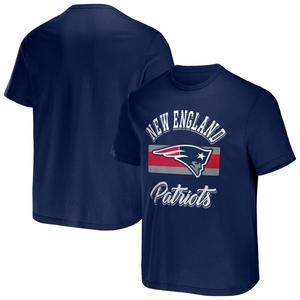 Мужская футболка в полоску Fanatics Navy New England Patriots из коллекции NFL x Darius Rucker