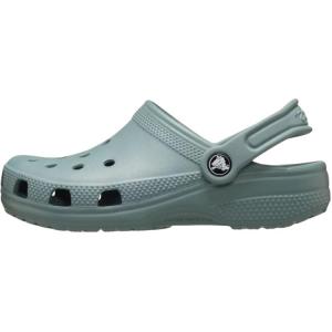 Классические износостойкие низкие детские сандалии Clog Kids' Crocs, зеленый