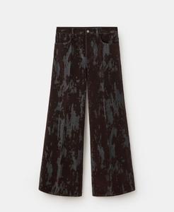 Женские джинсы Devore с широкими штанинами MANGO, Chocolate