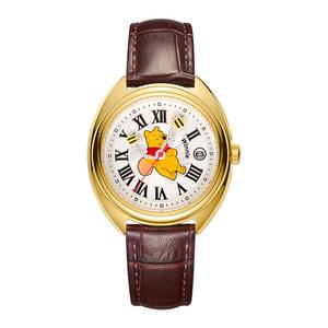 Disney Часы Poof Series Quartz Movement Leather Watch Bands Watch Unisex White Dial