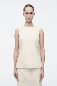 Блузка с открытой спиной COS, экрю